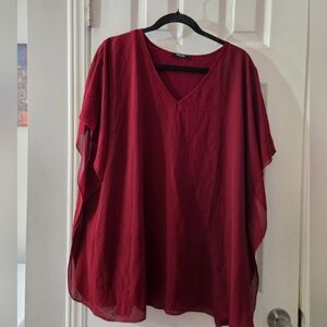 xxxl burgundy blouse